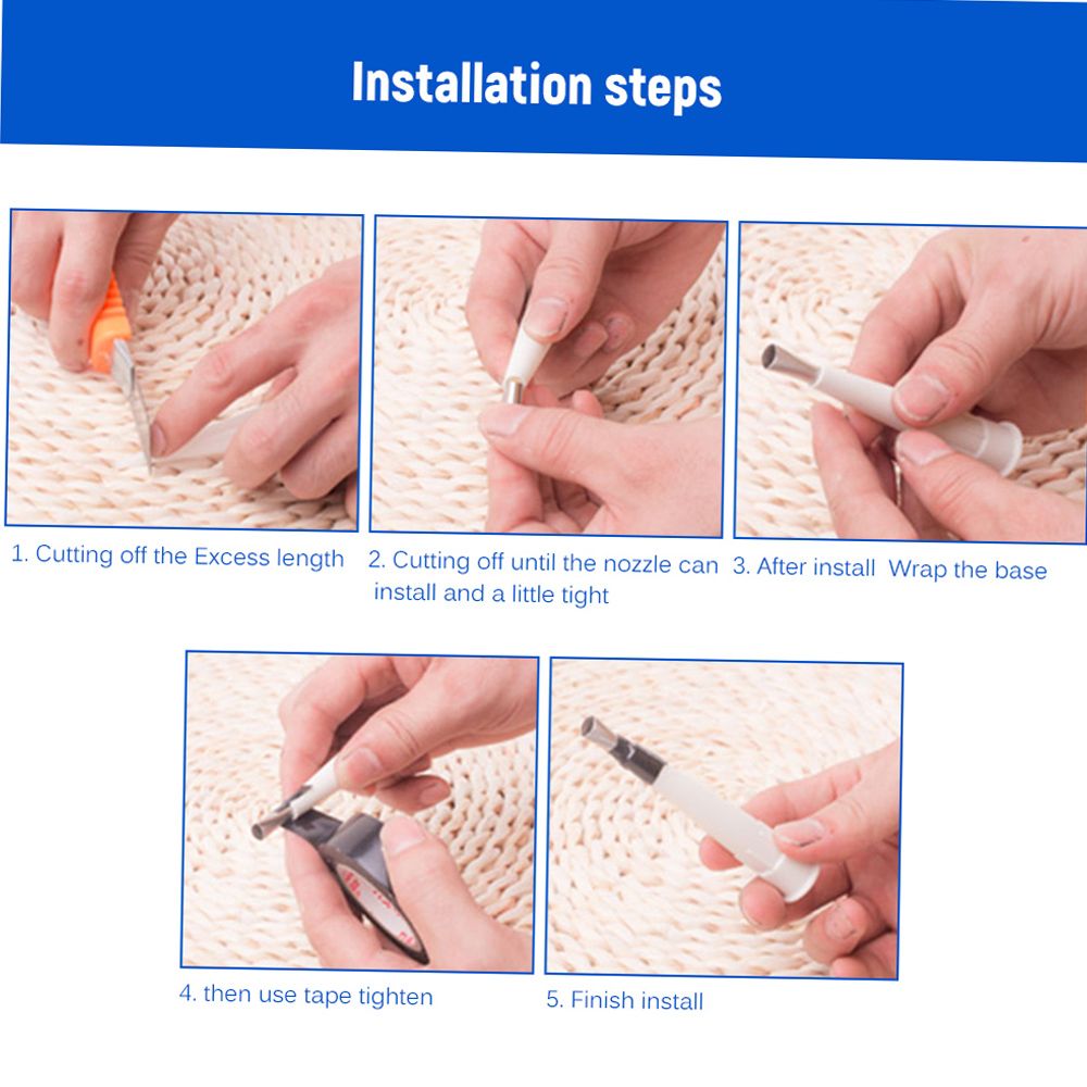 14pcs Caulking Finisher Stainless Steel Glue Nozzle Sealant