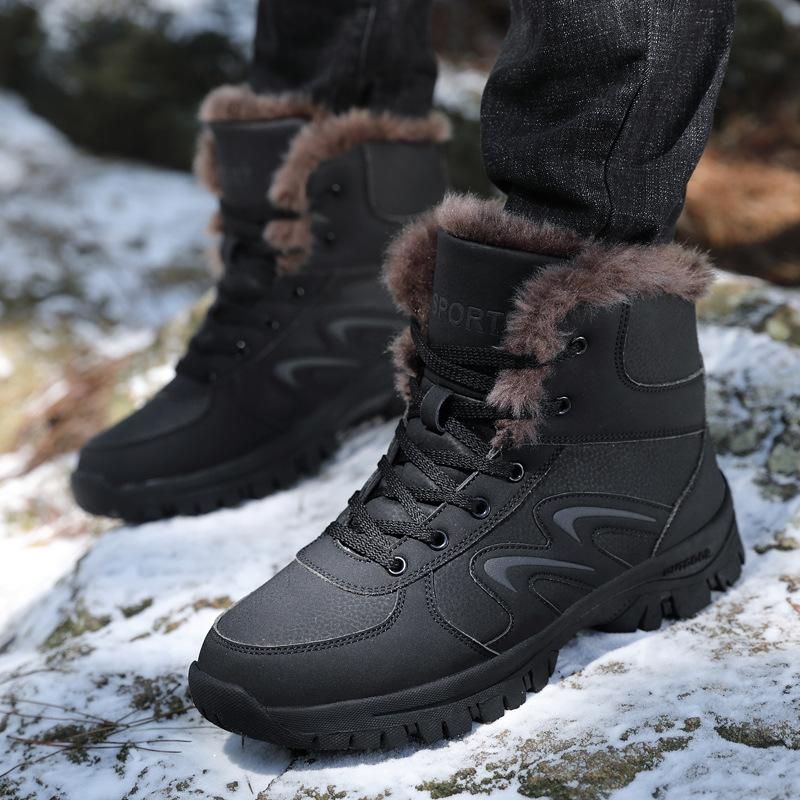 Winter Boots Work Shoes Men Waterproof Ankle Boots