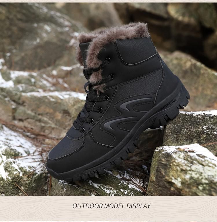 Winter Boots Work Shoes Men Waterproof Ankle Boots