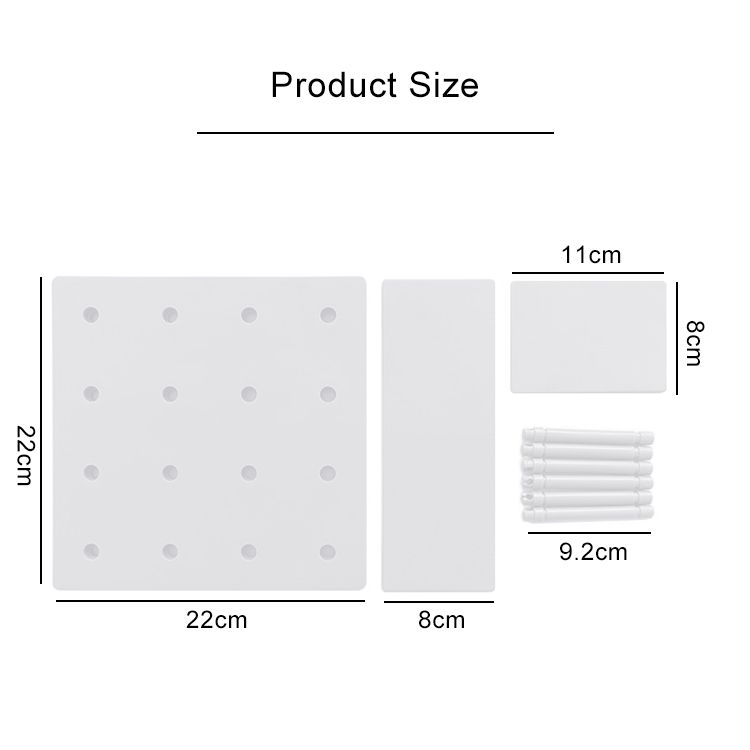 Bathroom Shelf 5 PCS Plastic Board Storage Shelf