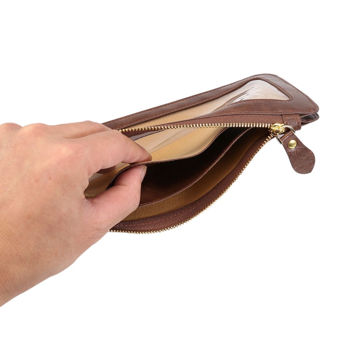 Universal Crazy Horse Texture Touch Screen Wallet Style PU Shoulder Bag