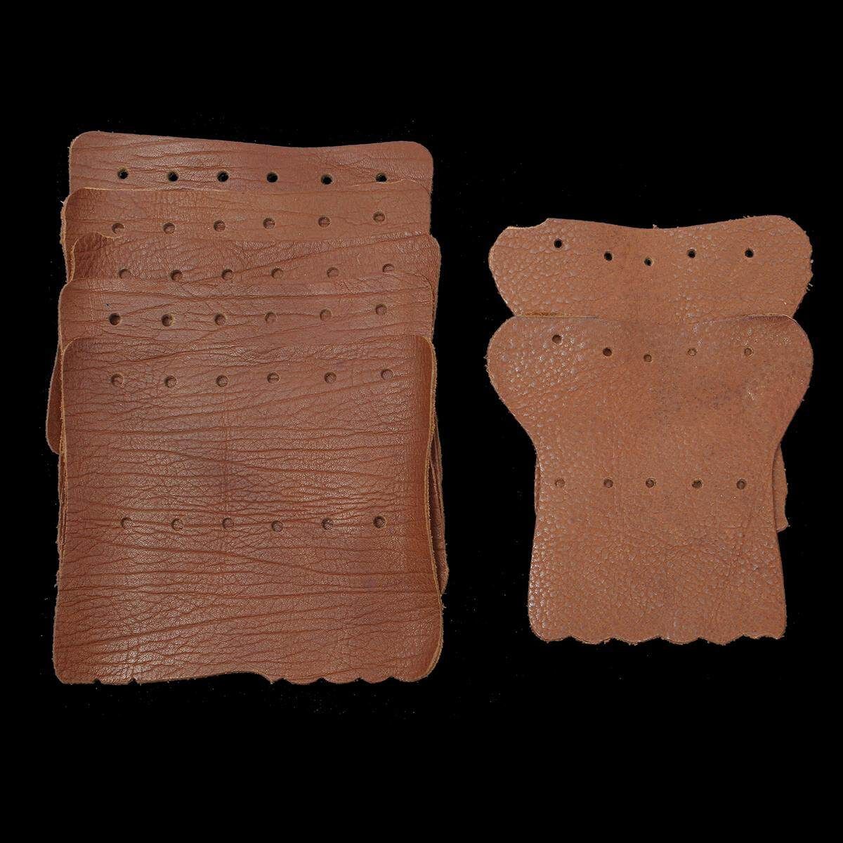 6Pcs/set Heavy Duty Pool Snooker Table Leather Mesh Pockets Billiard Net Protect