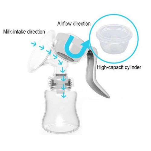 Easy Silicone Manual Breast Pump Breastfeeding Mums-150ML