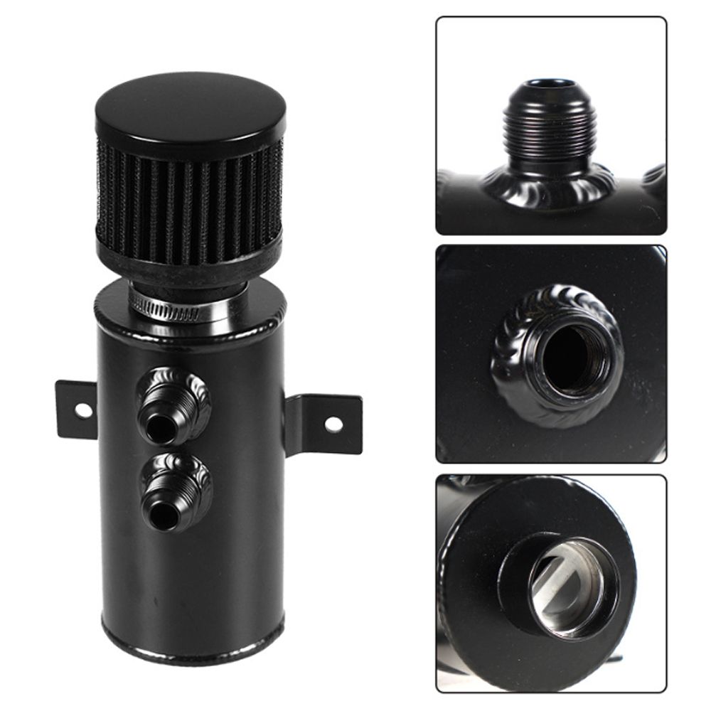 10AN Baffled Oil Catch Can Universal Oil Breather Tanks With
