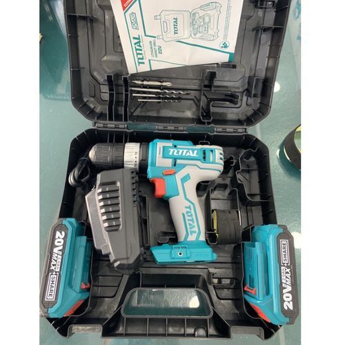 Cordless Impact Drill Set (with 2 X 20V Lithium-Ion Batteries And Fast Charger)