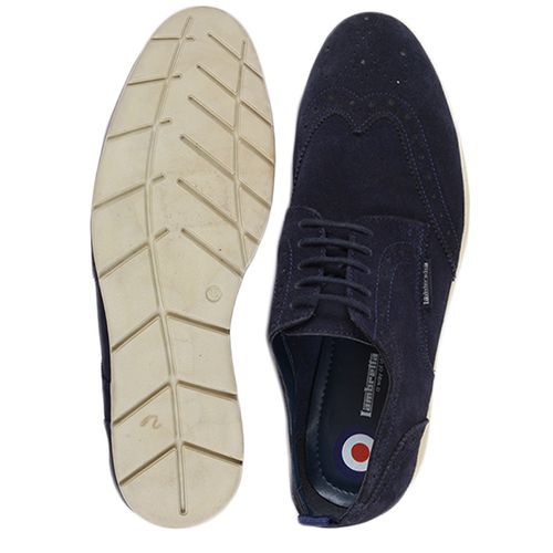 Men's Way-Of-Life Suede Casual Shoe - Navy Blue