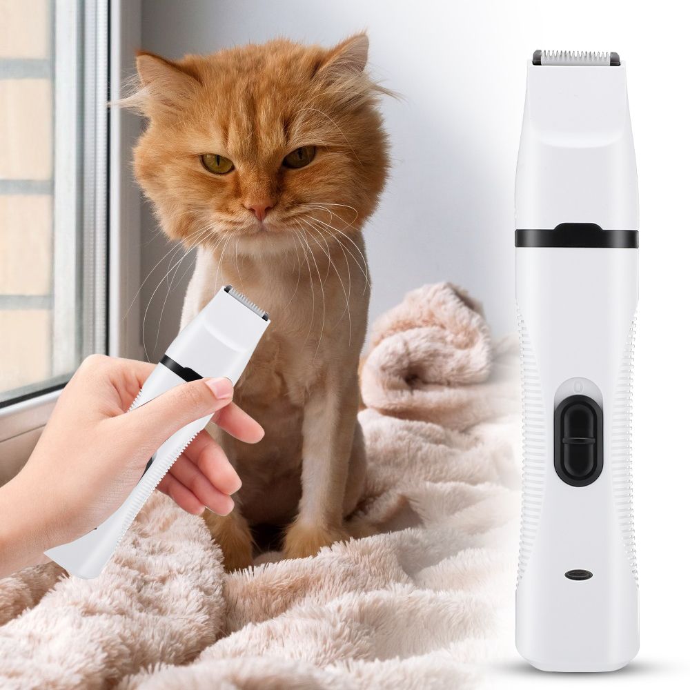3 In 1 Pets Grooming Set Kit Rechargeable Cats Nail Clipper Dogs Grinder Dog Paw Hair Trimmer Pet