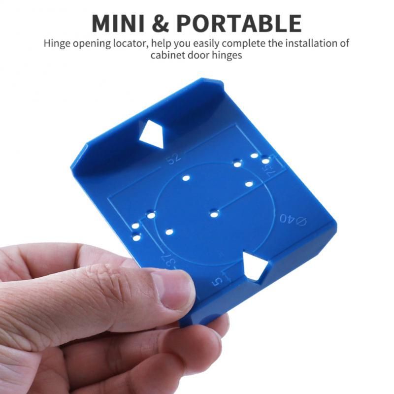 Hinge Opening Positioning Ruler Hinge Hole Drilling Guide Locator Hinge Drilling Jig Drill Bits Door Hole Opener Cabinet Tool