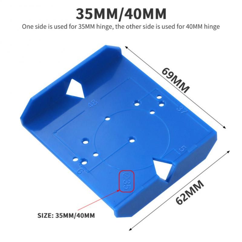 Hinge Opening Positioning Ruler Hinge Hole Drilling Guide Locator Hinge Drilling Jig Drill Bits Door Hole Opener Cabinet Tool