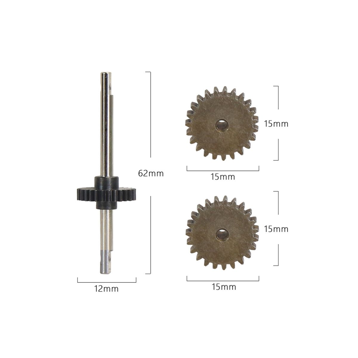 Metal Gearbox Transmission Gear Set for MN78 1/12 RC Car