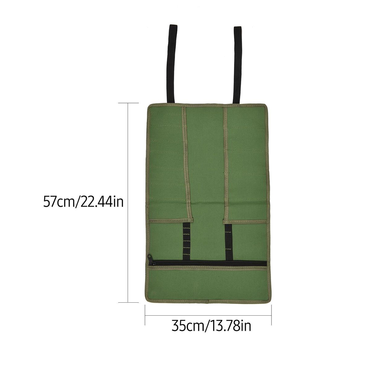 PENGGONG Tool Storage Bag Roll Foldable Portable Roll up Tool Bag Multiple Pockets Electrician Woodworking Toolbag Organizer
