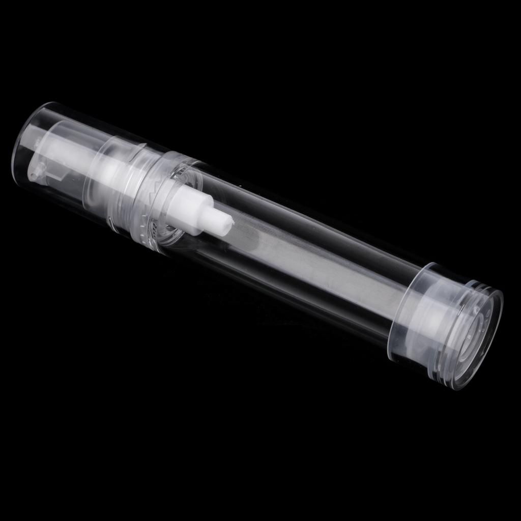 5ml/10ml Clear Empty Airless Pump Bottles - Travel Sterile