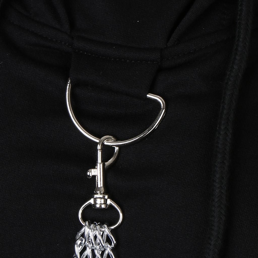 Women's Etal Chain Long Sleeve Pullover Hoodie Hooded Sweatshirt M