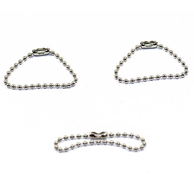 Lot Of 40pcs Ball Chain Keychain 10cm Long 2.4mm Metal Alloy Bead