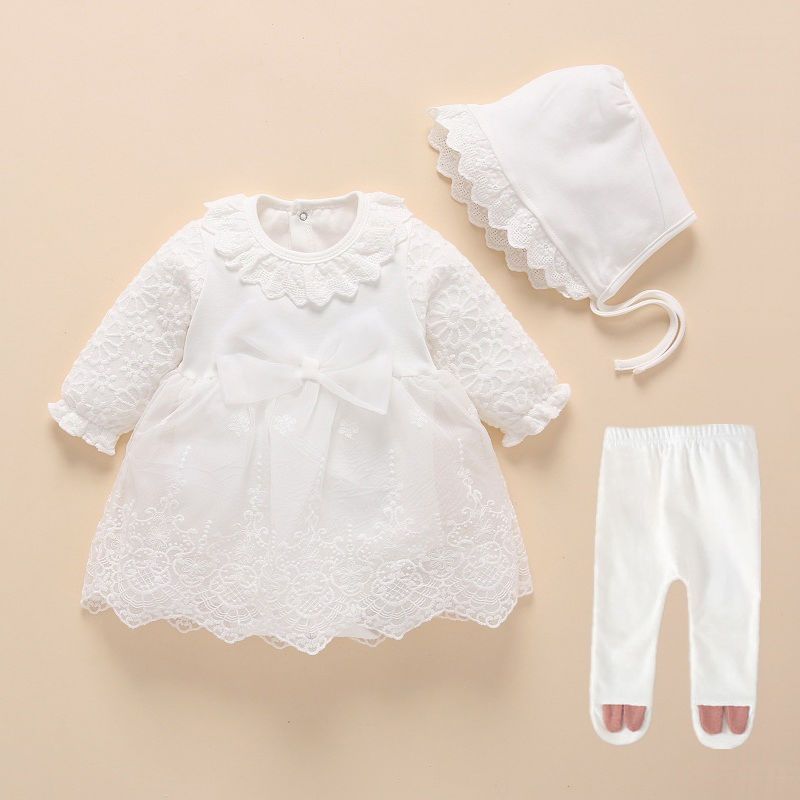 FELIPA BABY GIRL CHRISTENING/NAMING CEREMONY 3PSC GOWN - WHITE