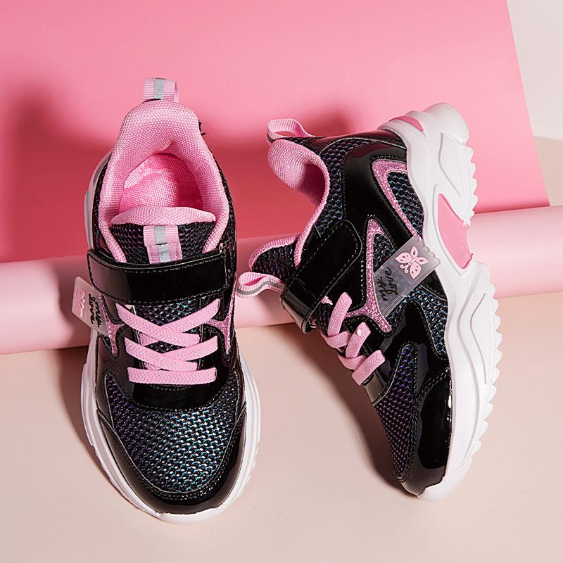 Girls Shoes Fashion Kids Sneaker-Black