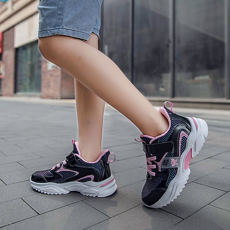 Girls Shoes Fashion Kids Sneaker-Black
