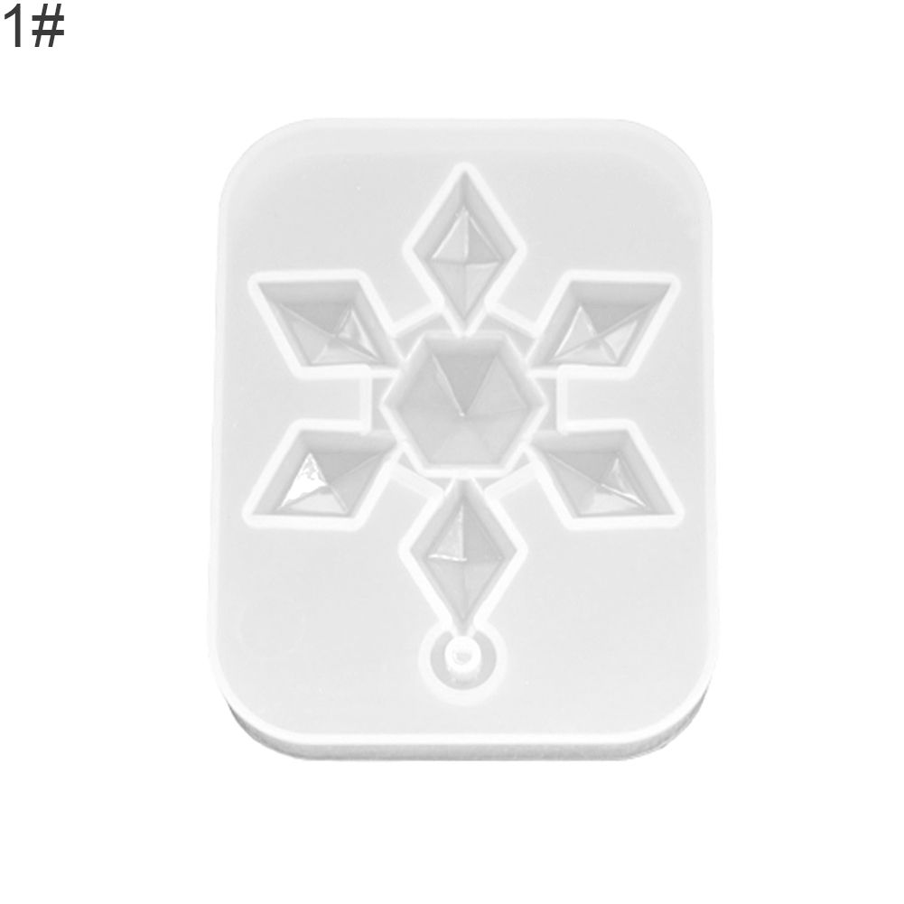 Mirror DIY Silicone Snowflake Crafts Mould Jewelry-1