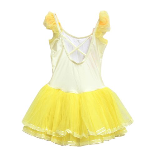 Girl's Ballerina Ballet Tutu Dress - Yellow