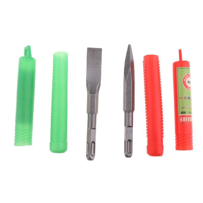 2pcs 14mm Square Shank Point  Flat  Rotary Electric Hammer Drill Bits