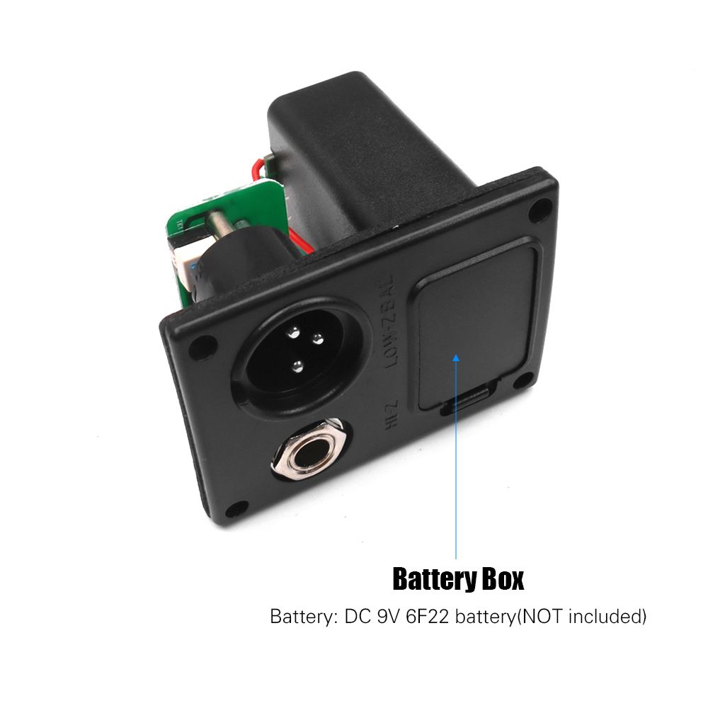 Electric Box Guitar Pickup 5 Bands Equalizer System Tuner
