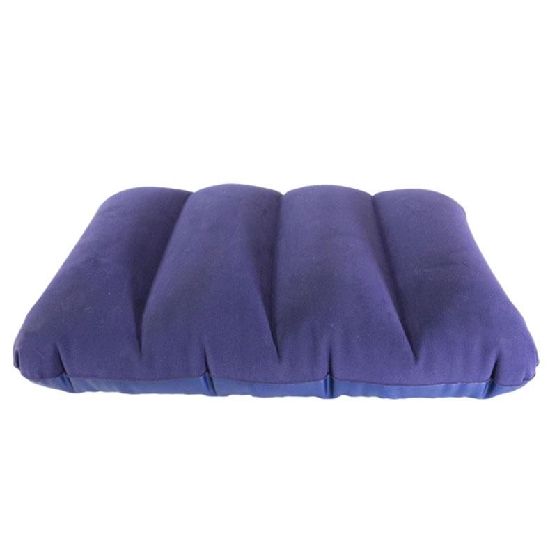 Outdoor Travel Portable Inflatable Pillow Soft Flocking Inflatable Pillow Aircraft Train Essential Portable Pillows Sweat Comfort