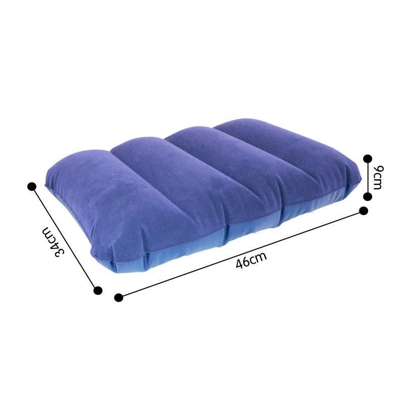 Outdoor Travel Portable Inflatable Pillow Soft Flocking Inflatable Pillow Aircraft Train Essential Portable Pillows Sweat Comfort