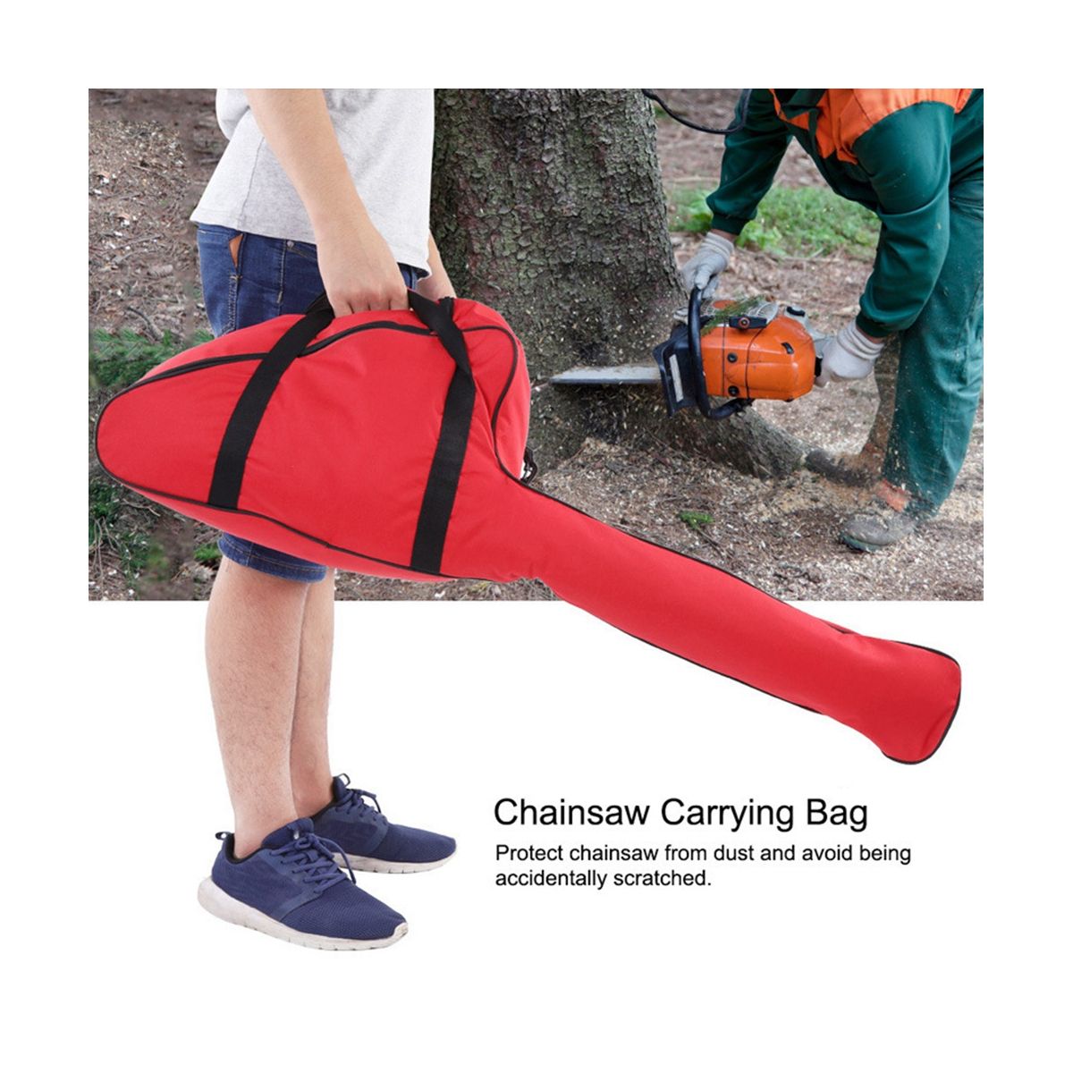 4Pcs Gasoline Saw Bag Logging Saw Bag Chainsaw Garden Tool