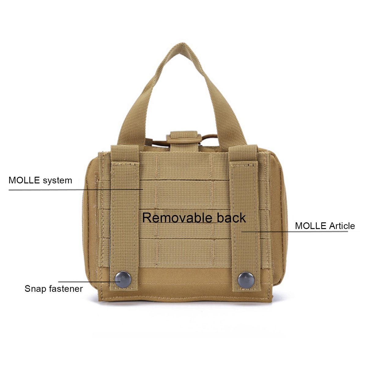 Storage Bag Camping First Aid Pouch EMT Storage Bag Khaki