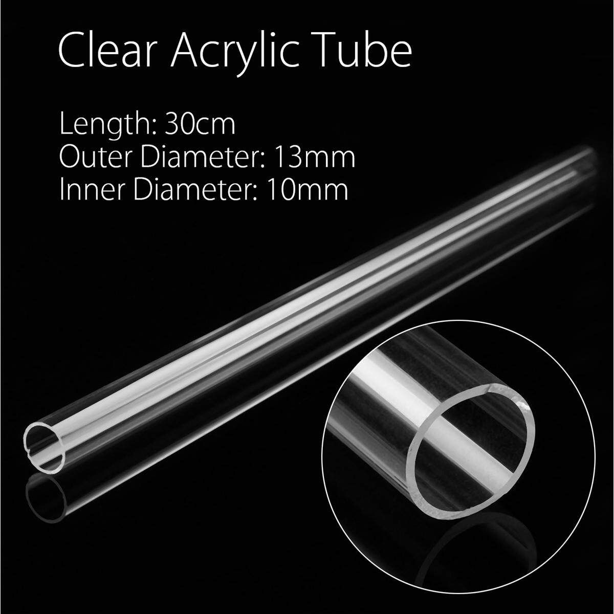 Clear Acrylic Plastic Lucite Tube 30cm 12