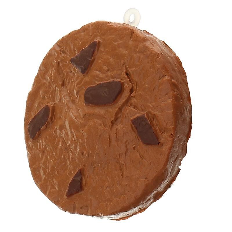 Squishy Crack Chocolate Bar Biscuit Cracker 5.5x1x6cm Sound With Packaging Collection Gift Decor Toy - Chocolatey Round Apricot