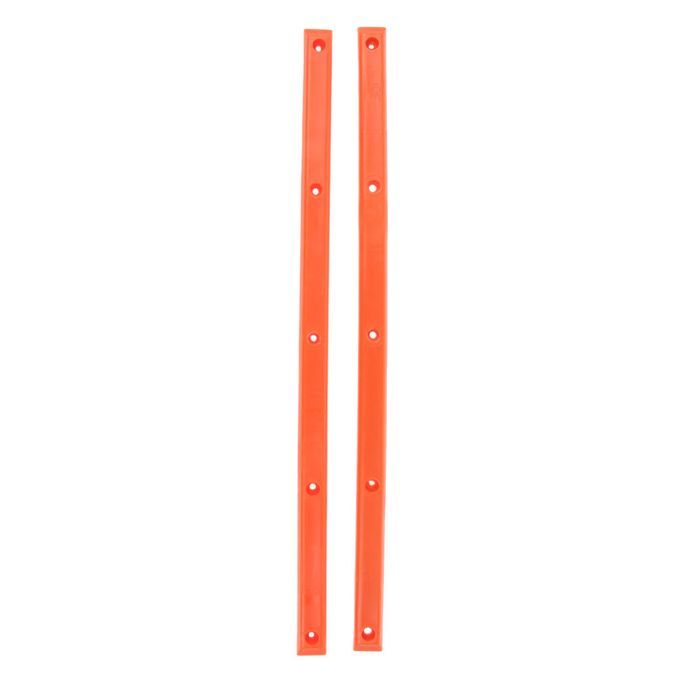 2pcs Longboard Skateboard Rails With Mounting Screws Outdoor Orange