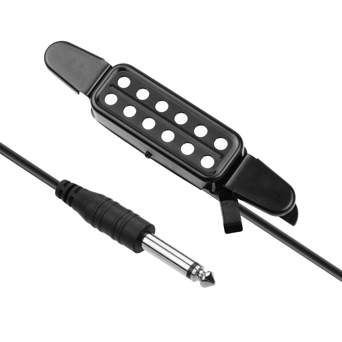 Acoustic Guitar Pickup Clip-on Guitar Pick Up Transducer Instrument Pick-up with 1/4 Inch Connector 2.9 Meters Cable