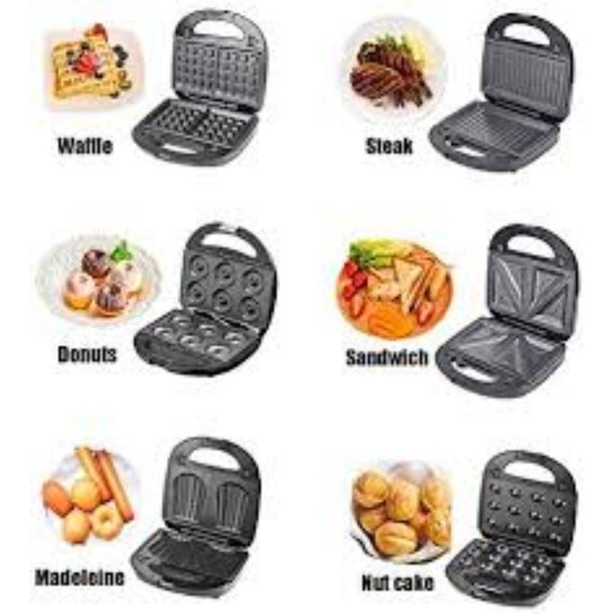 6-in-1 Sandwich And Waffle Maker