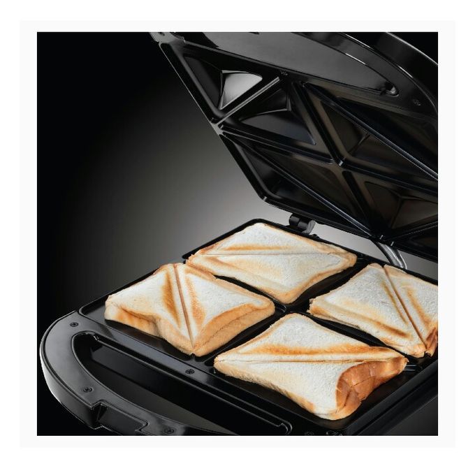 4 Slice Sandwich Toaster With Easy Clean Non-Stick Plates,