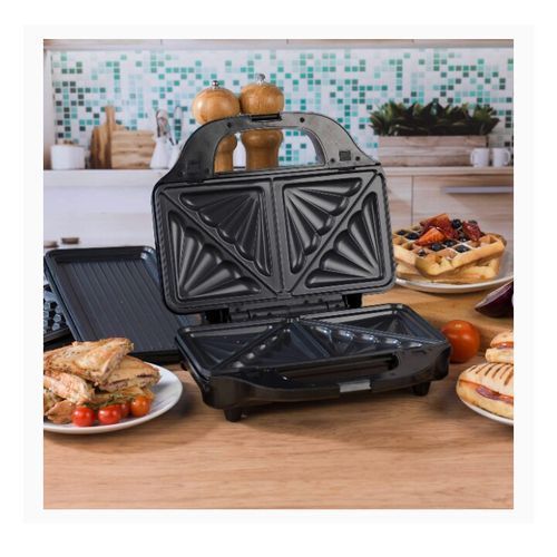 XL 3-in-1 Snack Maker - Waffle/Sandwich/Panini Maker