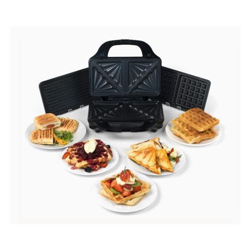 XL 3-in-1 Snack Maker - Waffle/Sandwich/Panini Maker