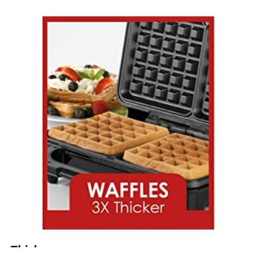 XL 3-in-1 Snack Maker - Waffle/Sandwich/Panini Maker