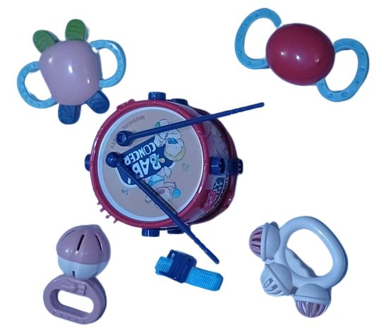 Babies Musical Concert Toys - Drum, Rattles, Teethers And Shakers