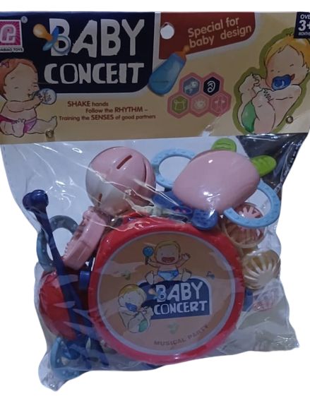 Babies Musical Concert Toys - Drum, Rattles, Teethers And Shakers