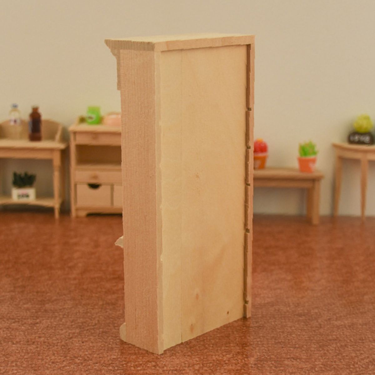 1/12 Dollhouse Miniature Wooden Bookshelf For Dollhouse