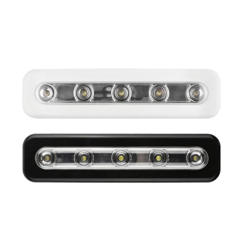Touch-sensitive Control 5Pcs LED Under Cabinet-Black