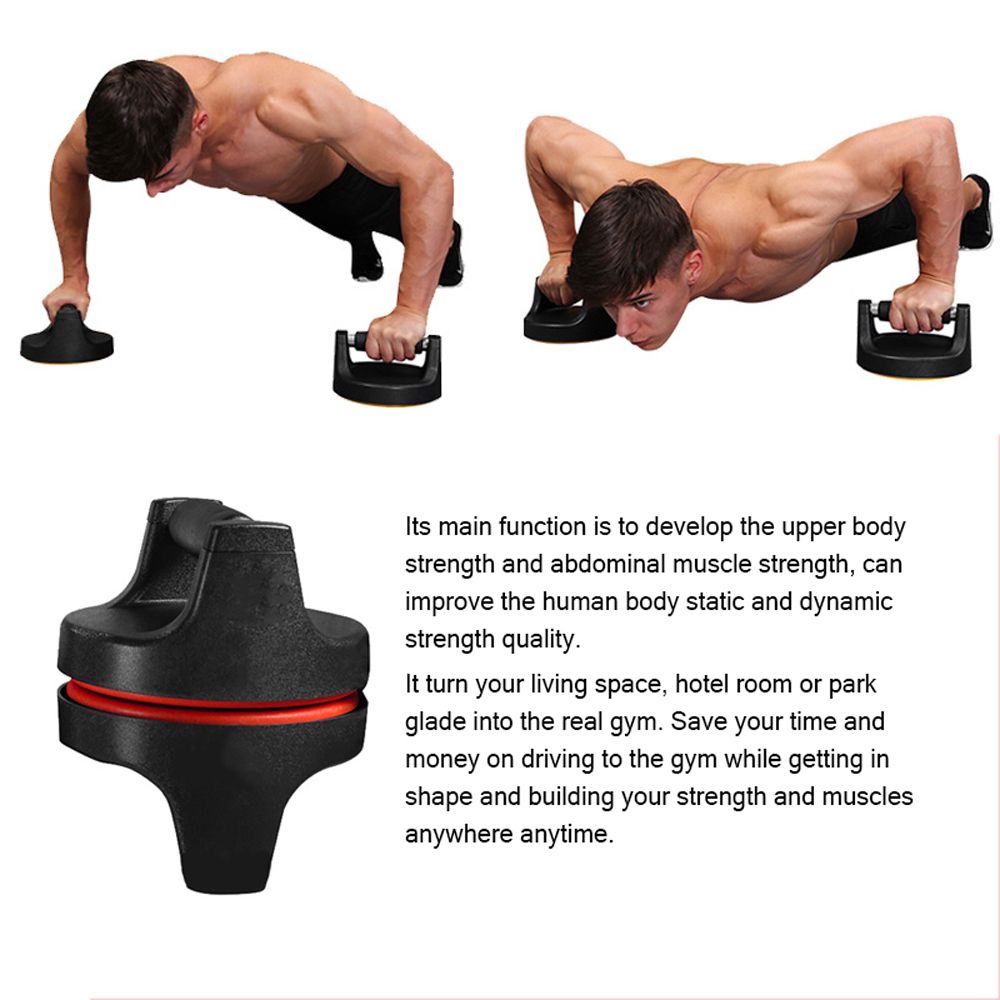 2pcs Indoor Fitness Equipment Non-slip Rotary Push-up Frame
