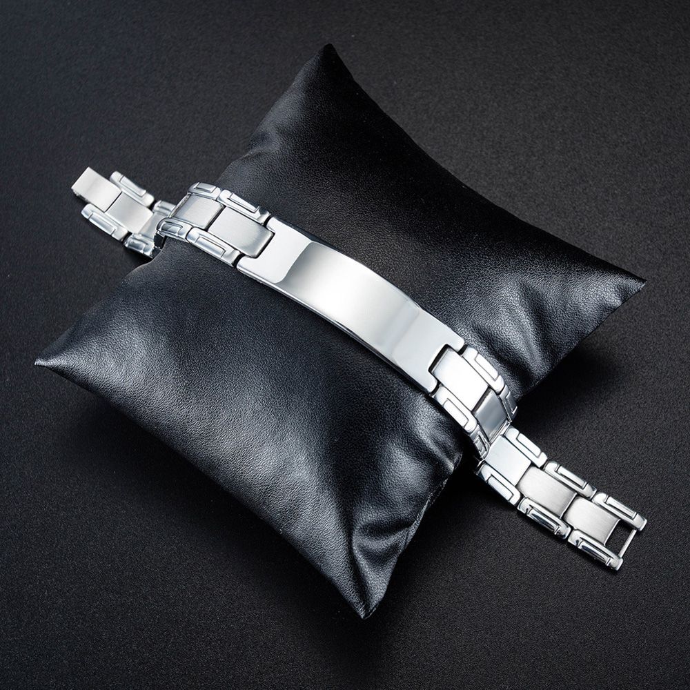 Smooth Men's Stainless Steel Hand Jewelry Bracelet Adjustable Watch Type Chain