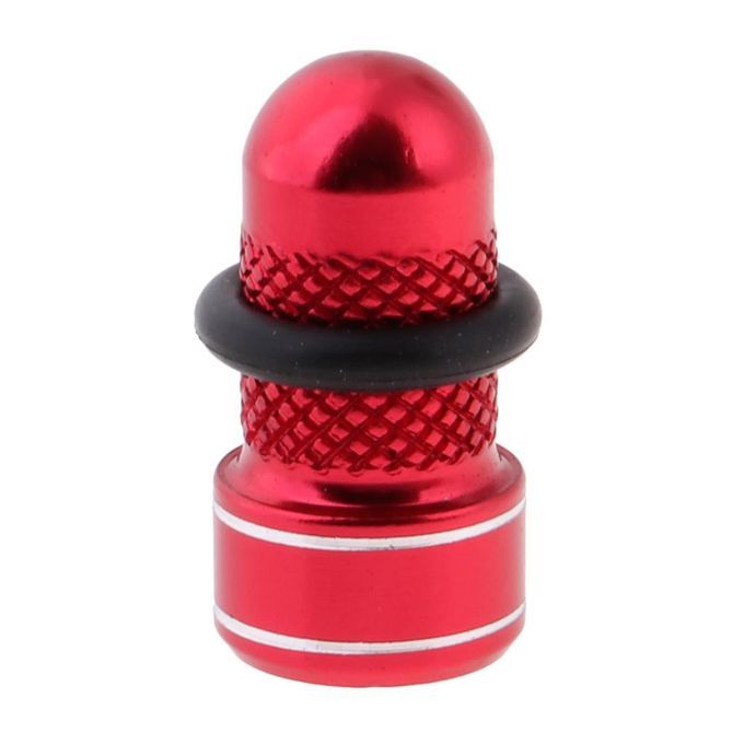 Alloy Bike Valve Caps Replacement French/American Style Valve Dust Red