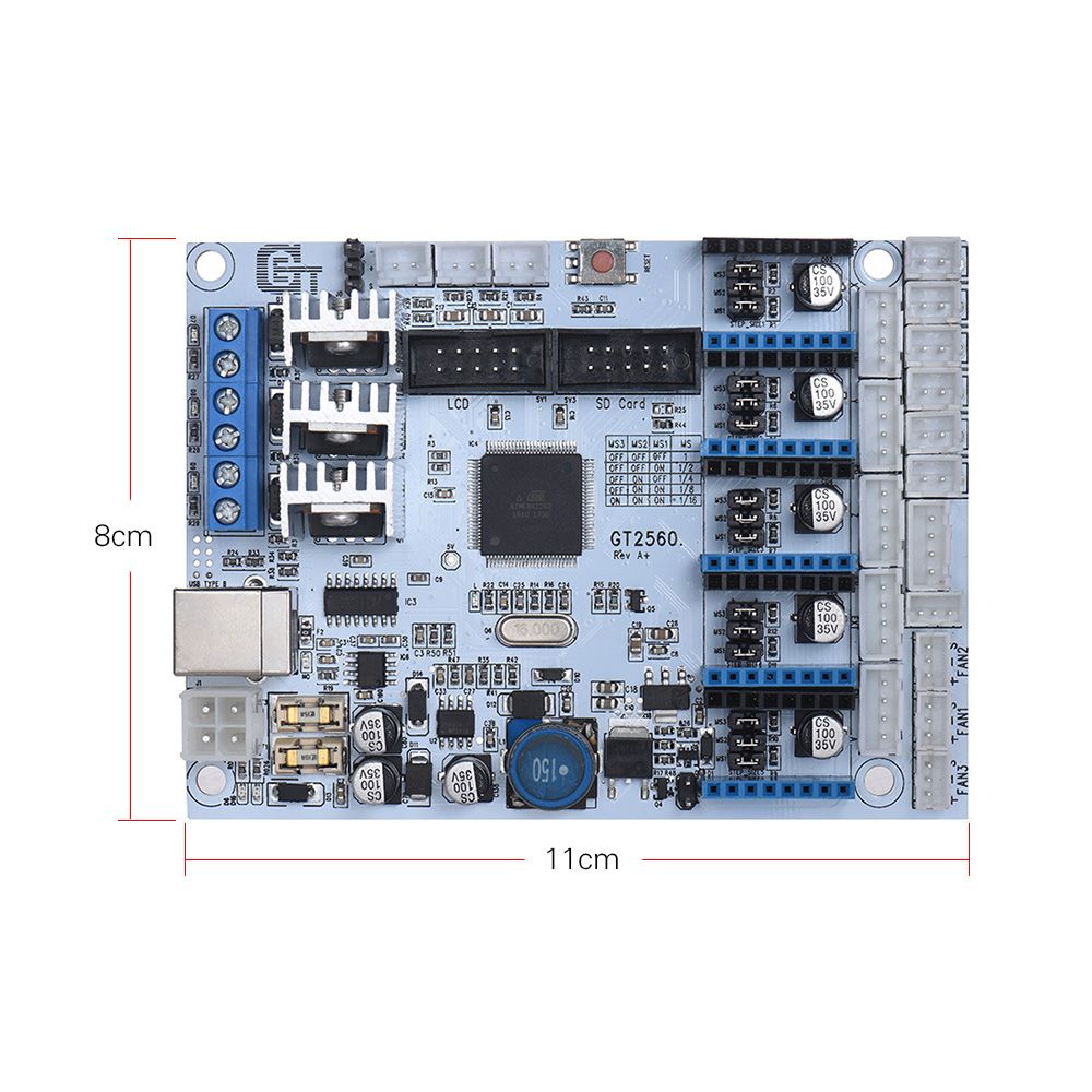 GT2560 3D Printer Controller Board Substitute Mega