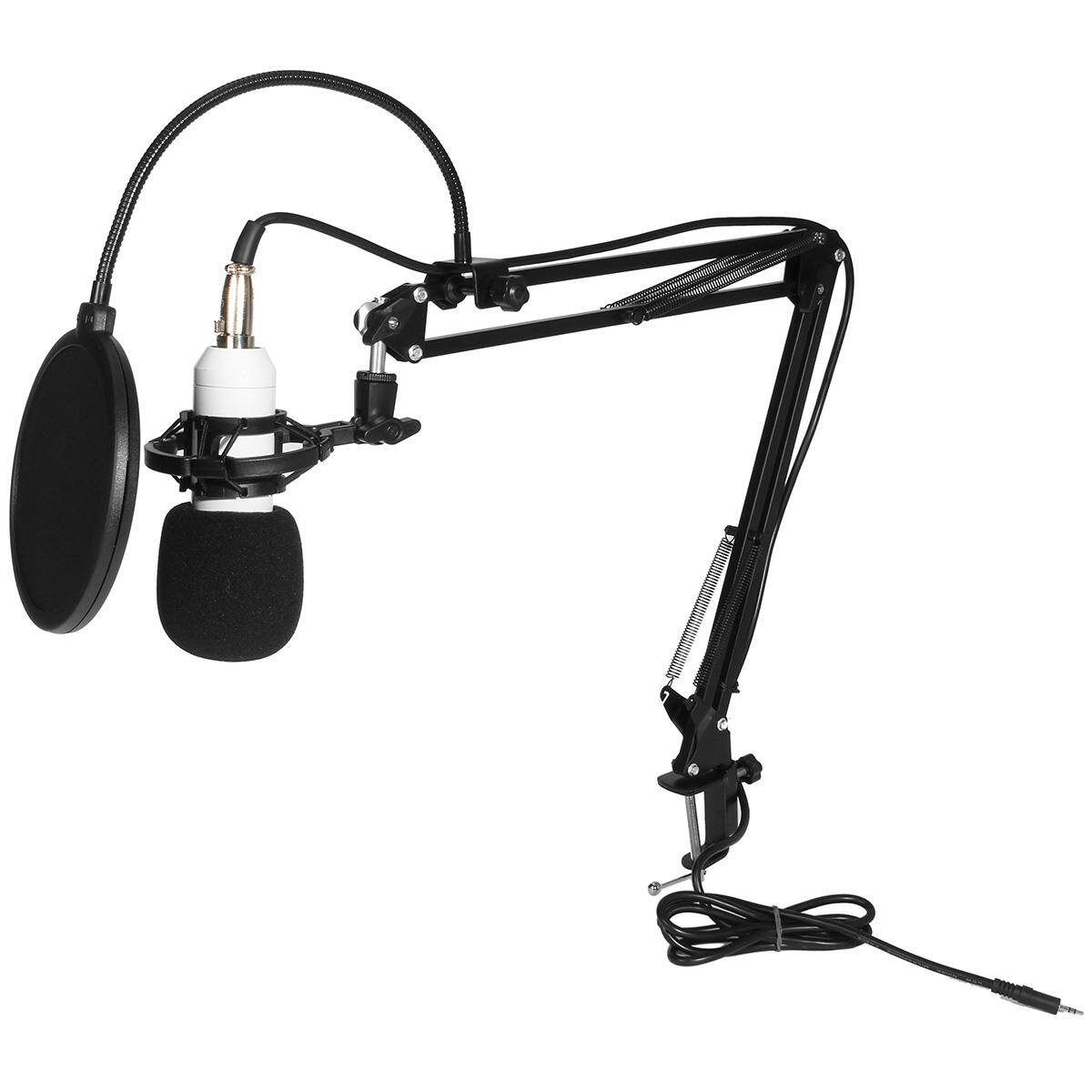BM-800 Computer Wired Recording Microphone Shock Mount Set Sound Studio Audio