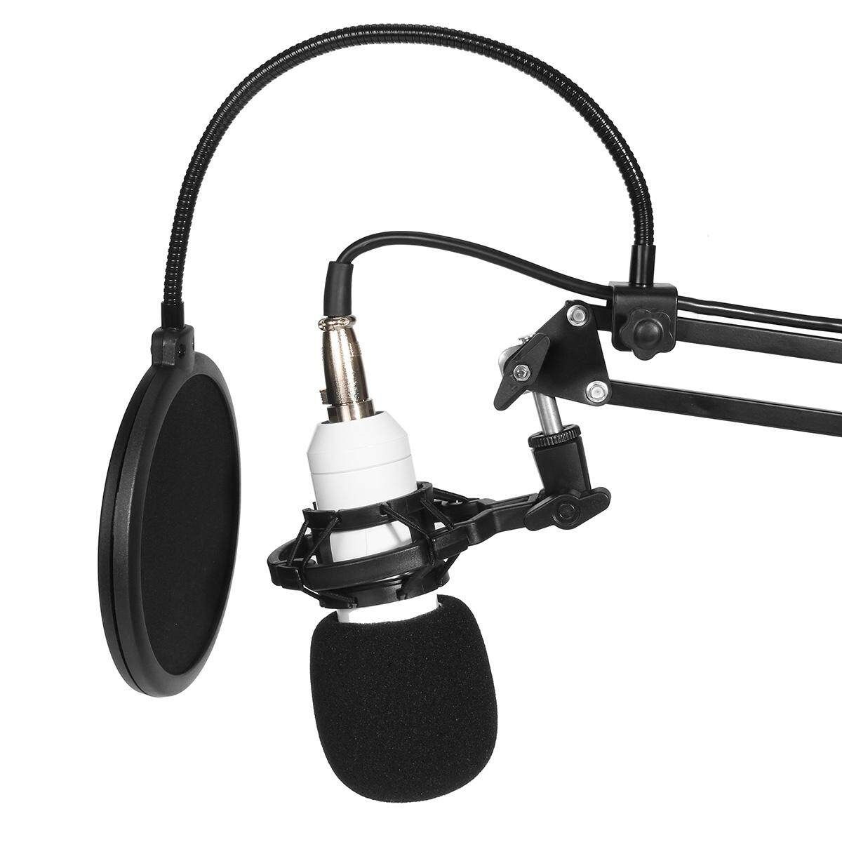 BM-800 Computer Wired Recording Microphone Shock Mount Set Sound Studio Audio