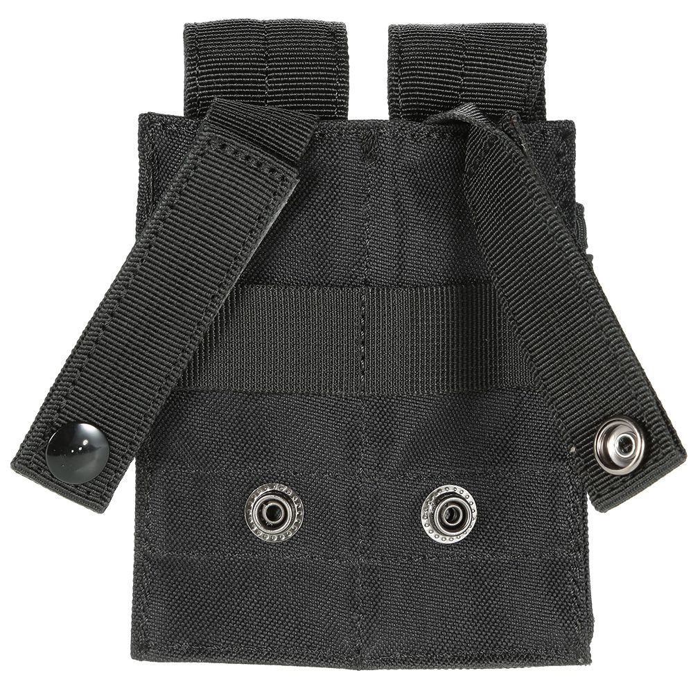 Abay 9mm  Double Molle Magazine Pouch Flashlight Holder Airsoft Gun Accessories Hunting Waist Belt Mag Bag SAB