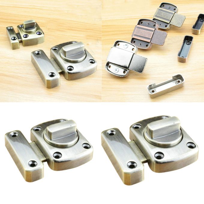 BATHROOM TOILET DOOR LOCK Cabinet Turn Bolt Privacy Bronze Size S